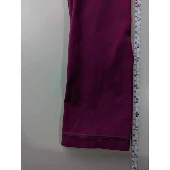 Lululemon Align Crop Size 2 Deep Fuschia Leggings Yoga Run Gym Athletic Soft - Picture 8 of 9